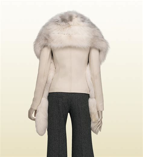 gucci white fur scarf|Gucci scarf buy online.